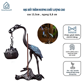 Mua Hạc Đốt Trầm Hương - LƯ XÔNG TRẦM HẠC TIÊN NGẬM HOA SEN Hồng Hạc Đốt Trầm Hương Lư Hương Chất Liệu Đồng - HÀNG CHÍNH HÃNG MINIIN
