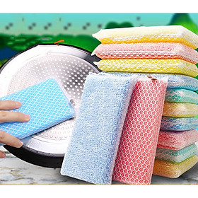 Mua Miếng Rửa Chén Bọt Biển Làm Sạch 2 Mặt Tiện Dụng-Giao Màu Ngẫu Nhiên