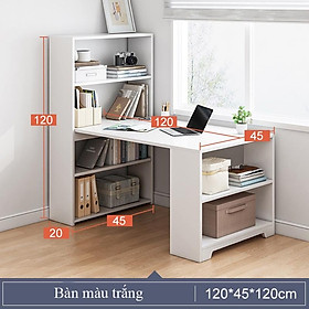 Mua Bàn học tập  làm việc cao cấp nhập khẩu liền giá sách lớn lưu trữ sách vở  tài liệu