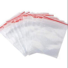 Mua 20 túi zipper vuốt mép chỉ đỏ 17cm x 12cm