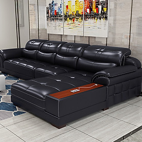 Sofa Phòng Khách Cao Cấp Bọc Da Thiết Kế Ấn Tượng DP-SCC36