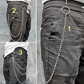 Dây xích 1-3 lớp phối quần jeans quần dài thời trang cá tính