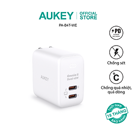 Mua Củ sạc nhanh PD 45W Aukey PA-B4T 2 cổng  chấu gập  hàng chính hãng