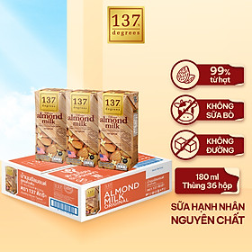 [THÙNG 36 HỘP 180ML] Thùng Sữa Hạt Không Đường 137 DEGREES Thái Lan Nhiều Vị, Dinh Dưỡng Healthy Chính Hãng