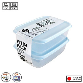 Hộp trữ đông, bảo quản thực phẩm Freezermate Fit in Pack nhựa nguyên sinh an toàn hàng nội địa Nhật Bản