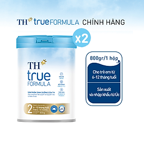 Combo 2 Sản phẩm dinh dưỡng công thức cho trẻ từ 6 đến 12 tháng tuổi TH True Formula 2 800g