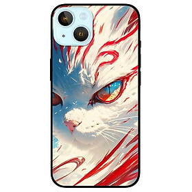 Ốp lưng cho IPhone 12 - 12 Pro - 12 Pro Max - 13 Mini - 13 - 13 Pro - 13 Pro Max - Mèo Trắng Đỏ - Hàng Chính Hãng - IP 13 Mini