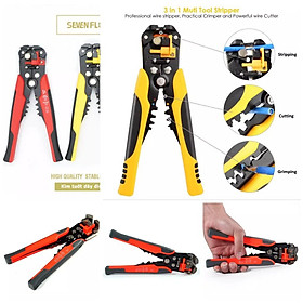 Mua Kìm tuốt dây điện tự động công nghiệp  bấm cos  cắt dây Tolsen  kìm đa năng 3 trong 1  hàm kẹp thép cao cấp Cr12MoV