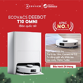 Mua Robot hút bụi lau nhà Ecovacs Deebot T10 Omni - Trắng Bản Quốc tế - App Tiếng Việt  Trợ lý ảo Yiko  hàng nhập khẩu chính hãng full VAT  bảo hành chính hãng 24 tháng bởi Vietnam Robotics  lực hút 5000Pa  thời gian hoạt động 3 giờ liên tục