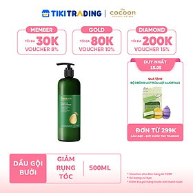 Dầu gội bưởi Cocoon giúp giảm gãy rụng và làm mềm tóc 500ml