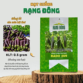 Mua Hạt giống Cà Nâu Cơm Xanh Rado 209 (0 5g~100 hạt) trái sai  trồng quanh năm - Hạt giống Rạng Đông