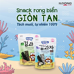 Combo hai vị snack rong biển ăn dặm ILDONG Hàn Quốc cho bé (75g)