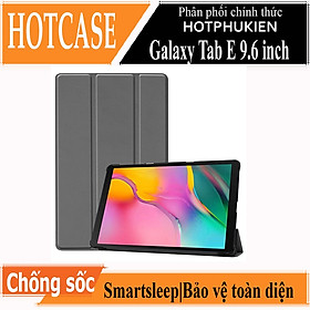 Bao da chống sốc cho Samsung Galaxy Tab E T560 / T561 hiệu HOTCASE thiết kế siêu mỏng hỗ trợ Smartsleep, gập nhiều tư thế, mặt da siêu mịn - hàng nhập khẩu