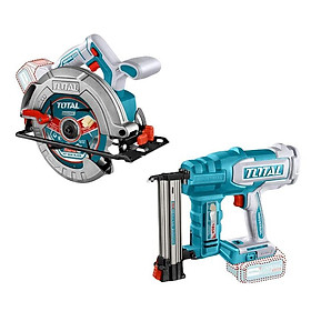 Mua BỘ COMBO MÁY BẮN ĐINH TCBNLI2005 & MÁY CƯA ĐĨA TRÒN KHÔNG CHỔI THAN TSLI1851 DÙNG PIN 20V TOTAL TOSLI240866 - HÀNG CHÍNH HÃNG