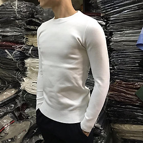 Áo len nam cổ tròn sợi pha cotton - xuongaolen.com