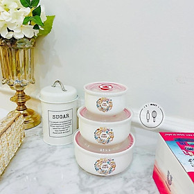 Mua SET 3 BÁT SỨ CÓ NẮP HÚT CHÂN KHÔNG