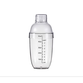 Mua Bình Lắc Pha Chế Shaker Nhựa Trong Suốt 530Ml Có Vạch Chia