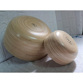 Mua Chậu ngâm chân + Bát ngâm tay bằng tre dành cho spa và tiệm nail.Rộng 30cm sâu 12cm.