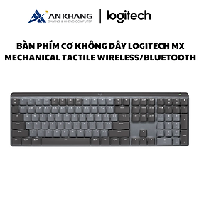 Bàn phím cơ không dây Logitech MX Mechanical Tactile Wireless/Bluetooth màu đen (Graphite) - Hàng Chính Hãng - Bảo Hành 12 Tháng