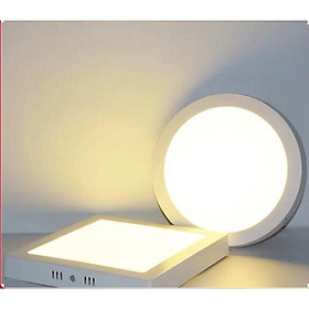 Mua ĐÈN ỐP TRẦN NỔI  ĐÈN PANEL CHIẾU SÁNG 6W -24W TRÒN VUÔNG Trắng Vàng