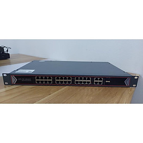 Mua Thiết bị chuyển mạch  Switch 24 cổng POE 100M 2 cổng Lan 1000M   2 cổng quang SFP