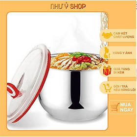 Mua Ca Nấu Mì Có Nắp Đậy Inox 304/Ly Mì Dạng Tô 14cm ( Đồ gia dụng Như Ý )