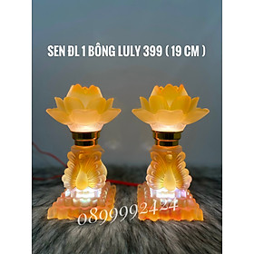 Mua ĐÈN THỜ PHA LÊ CAO CẤP LƯU LY 399 (19cm) 1 CẶP
