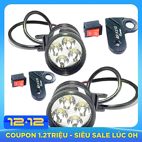 Bộ 2 Đèn pha led trợ sáng xe máy phượt L4 CYT