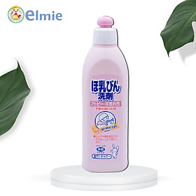 Nước rửa bình sữa dành cho trẻ sơ sinh và trẻ nhỏ Elmie - Chai 300ml (Hàng nội địa Nhật)