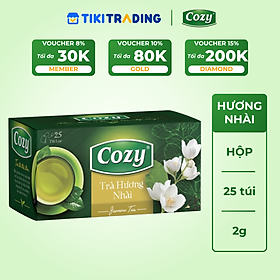 Cozy Trà Cozy túi lọc Hương Nhài 25 túi x 2g Hộp