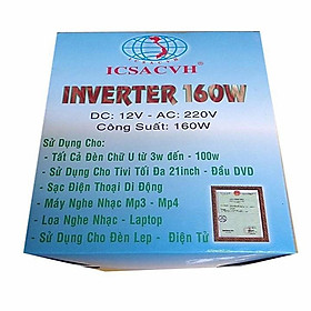 Bộ Chuyển Điện Inverter 12V Ra 220V Công Suất 160W