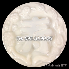 Mua Khuôn rau câu sinh nhật  cưới hỏi hoa mai chữ Lộc – Khuôn hình tròn loại 20 cm - Mã số 1144