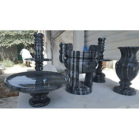 Mua Bộ đồ thờ bằng đá đen tự nhiên