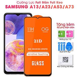 Hình ảnh Kính Cường Lực 21D cho Samsung Galaxy A13 / A23 / A53 5G / A73 5G Full Keo Màn Hình SIÊU BỀN, SIÊU CỨNG, ÔM SÁT MÁY- HANDTOWN- HÀNG CHÍNH HÃNG