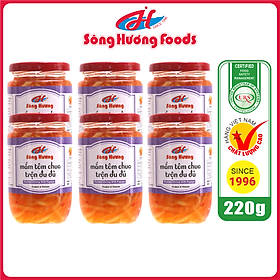 6 Hũ Mắm Tôm Chua Trộn Đu Đủ Sông Hương Foods Hũ 220g