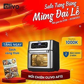 Mua Nồi Chiên Không Dầu OLIVO AF 12  Hàng Chính Hãng  Dung Tích 12L - Công Suất 1800W
