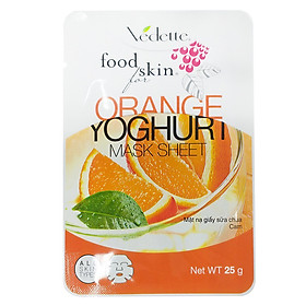 Lô 5 Mặt Nạ Giấy Sữa Chua Vedette Cam 25g