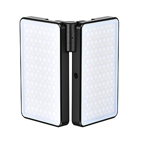 ATLSON R12 Pro RGB LED Light Panel Foldable Camera Lights for Video Shooting with Built-in Rechargeable Battery