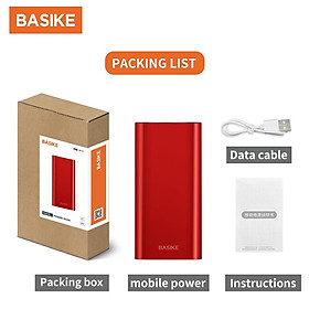 Mua Sạc Dự Phòng 20000mah BASIKE LED Màn hình kỹ thuật số thực cho iPhone Huawei Samsung Xiaomi-Hàng chính hãng
