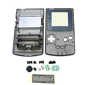 Vỏ vỏ bảng điều khiển trò chơi gốc mới cho Gameboy Color Classic Game Console Shell Vỏ vỏ cho vỏ nhà ở GBC với các nút màu: Xóa màu đen