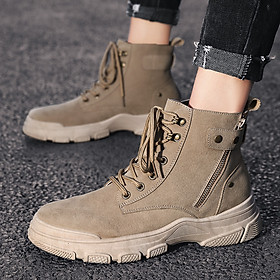 Giày Nam Giày Sneaker Thể Thao Nam Cổ Cao Phong Cách Hàn Quốc G33