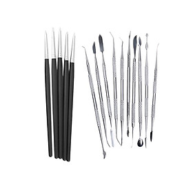 15 Piece/set Polymer Clay Pottery Modeling Carving Tool Sculpting Shapers