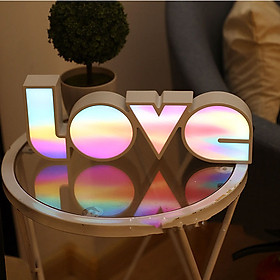 Mua Đèn LED Hộp 3D Chữ love Trang Trí Tiệc  Lễ Cưới
