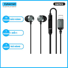 Tai nghe nhét tai có dây Remax RM-512i cổng Light-ning - Hàng Chính Hãng