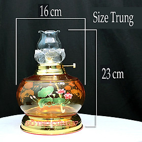 Mua   Size Lớn   Size Trung   Size Nhỏ    ĐÈN DẦU LƯU LY THỦY TINH   MẪU HOA SEN
