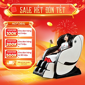 Ghế Massage QUEEN CROWN 3D T1-9 Chất Lượng Cao - Máy Massage Toàn Thân Tích Hợp Nhiệt - Quà Tặng Ý Nghĩa Cho Người Thân