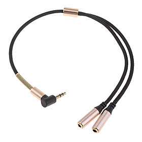3.5 Mm Âm Thanh Stereo Y-Bộ Chia 2 Nữ Đến 1 Nam Cáp Cho Tai Nghe Tai Nghe
