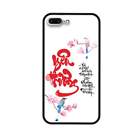 Ốp Lưng Cho Điện Thoại IPHONE 7 PLUS/IPHONE 8 PLUS - Mặt Lưng Kính Cường Lực - 7809 YEUTHUONG01 - Hàng Chính Hãng