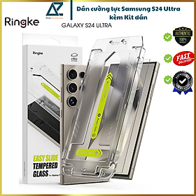 Mua Bộ 2 Miếng Dán cường lực kèm khung dán RINGKE Easy Slide Tempered Glass cho Samsung Galaxy S24 Ultra_ hàng chính hãng