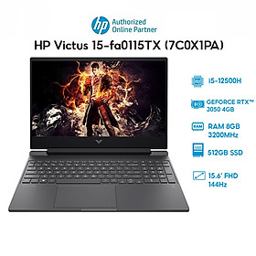 Laptop HP Victus 15-fa0115TX (7C0X1PA) (i5-12500H | 8GB | 512GB | GeForce RTX 3050 4GB | 15.6' FHD 144Hz | Win 11) Hàng chính hãng